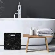 Cantar corporal electronic ADE BE1712 Aurora, Model Marmura, Ecran LCD, Negru BITauroranegru