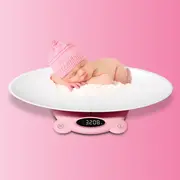 Cantar electronic Vitammy Babycinno, 4 in 1, pentru nou-nascuti, bebelusi, copii si adulti, tava detasabila, ecran LCD, greutate maxima 120 kg, Roz BITVitammybabycinnoroz