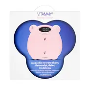 Cantar electronic Vitammy Babycinno, 4 in 1, pentru nou-nascuti, bebelusi, copii si adulti, tava detasabila, ecran LCD, greutate maxima 120 kg, Roz BITVitammybabycinnoroz