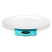 Cantar electronic Vitammy Babycinno, 4 in 1, pentru nou-nascuti, bebelusi, copii si adulti, tava detasabila, ecran LCD, greutate maxima 120 kg, Turcoaz BITVitammybabycinnoturcoaz