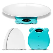 Cantar electronic Vitammy Babycinno, 4 in 1, pentru nou-nascuti, bebelusi, copii si adulti, tava detasabila, ecran LCD, greutate maxima 120 kg, Turcoaz BITVitammybabycinnoturcoaz