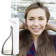 Irigator oral  dus bucal Vitammy Hydra, profesional, 3 moduri de functionare, rezistent la apa, 2 duze, Alb BITVitammyHydraalb