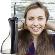 Irigator oral  dus bucal Vitammy Hydra, profesional, 3 moduri de functionare, rezistent la apa, 2 duze, Negru BITVitammyHydranegru