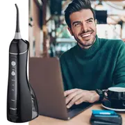 Irigator oral  dus bucal Vitammy Hydra, profesional, 3 moduri de functionare, rezistent la apa, 2 duze, Negru BITVitammyHydranegru