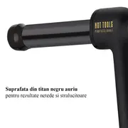 Ondulator multifunctional Hot Tools Curlbar Set, Pro Artist Black Gold collection, 4 capete detasabile de 19, 25, 32 si 38 mm, 8 trepte de temperatura, invelis din titan, HTCURLSETBGUKE BITHTCURLSETBGUKE