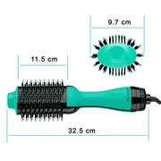 Perie electrica fixa REVLON One-Step Hair Dryer  Volumizer, RVDR5222TE TEAL, pentru par mediu si lung, Turcoaz BITRVDR5222TE