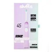 Periuta de dinti electrica Vitammy Smils Jelly, 82.000 de miscari min, 5 programe de periaj, baza incarcare USB, 2 capete periuta, Violet BITsmilsjelly