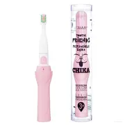 Periuta de dinti electrica Vitammy Tooth Friends, pentru copii 3+, animatie Chika, tehnologie IPX6, 26.000 vibratii pe minut, 2 moduri de periaj, Roz BITvitammychika