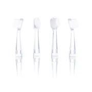 Set 4 rezerve periuta de dinti Vitammy Bunny, fibre nano, Alb BITrezerveBunny