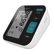 Tensiometru electronic de brat VITAMMY Next 5 Basic, mufa USB, detectare aritmie, detectie miscarea corpului, manseta 22-40 cm, Negru Alb BITnext5basic