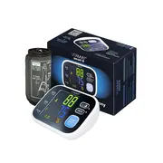 Tensiometru electronic de brat Vitammy Smart 8, masurare in timpul umflarii mansetei, detectare aritmie, afisaj color, memorare 2 utilizatori x 60 rezultate, manseta 22 - 42 cm, Negru BITvitammysmart8
