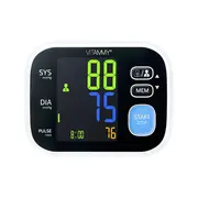 Tensiometru electronic de brat Vitammy Smart 8, masurare in timpul umflarii mansetei, detectare aritmie, afisaj color, memorare 2 utilizatori x 60 rezultate, manseta 22 - 42 cm, Negru BITvitammysmart8