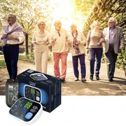 Tensiometru electronic de brat Vitammy Smart 8, masurare in timpul umflarii mansetei, detectare aritmie, afisaj color, memorare 2 utilizatori x 60 rezultate, manseta 22 - 42 cm, Negru BITvitammysmart8