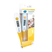 Termometru digital Sanity Flexi Temp, semnal sonor, ecran LCD, oprire automata, Alb  Galben BITSanityFlexiTemp