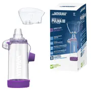 Camera de inhalare Novama Pulma III, cu masca 5 ani - adult, capacitate de 175 ml, fabricata din material antistatic ABS, fara BPA si latex BITNovamaPulmaIII