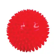 Minge Sanity Safe  Helpful, 2 in 1, pentru reabilitare si masaj, 9 cm, tip arici, Rosu BITmingesanity9cm