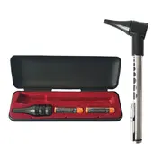 Mini otoscop portabil cu lanterna GIMA, 31300, 3 speculi auriculari, Argintiu BITminiotoscop