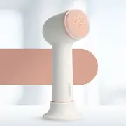 Perie rotativa de curatare a fetei Vitammy Softa, pentru fata, gat si decolteu, masaj, exfoliere, 400 rotatii min., cap de perie din silicon interschimbabil BITVitammySofta