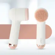 Perie rotativa de curatare a fetei Vitammy Softa, pentru fata, gat si decolteu, masaj, exfoliere, 400 rotatii min., cap de perie din silicon interschimbabil BITVitammySofta