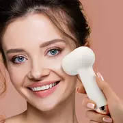 Perie rotativa de curatare a fetei Vitammy Softa, pentru fata, gat si decolteu, masaj, exfoliere, 400 rotatii min., cap de perie din silicon interschimbabil BITVitammySofta
