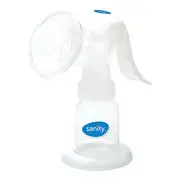 Pompa manuala de san Sanity Easy Comfort, cu clapeta, biberon si tetina BPA free BITsanityeasyconfort
