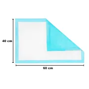 Set aleze (paturici) absorbante de unica folosinta ZARYS, protectii pentru pat, 60x40 cm, 25 buc, BT-PC4060 BITaleze60x40