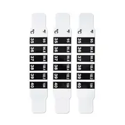 Set termometru banda pentru frunte Novama White LCD, cristale lichide, 3 buc, Alb Negru BITnovamawhitelcd