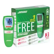 Termometru non-contact Novama Free, pentru masurarea temperaturii corpului, camerei, suprafetei, memorie pentru 30 masuratori, masurare instantanee, mod silentios de noapte, oprire automata, Verde BITNovamaFree