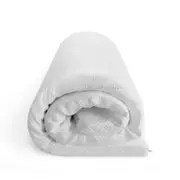 Topper 200x100x3 cm cu Lana, Spuma Memory cu particule Arctic Gel si Husa Jacquard pentru pat - ASC6427968008574