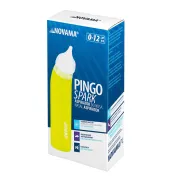 Aspirator nazal electric Novama Pingo Spark, pentru copii 0-12 ani, 2 varfuri silicon, iluminare LED, cu baterii, Verde lime BITPingoSparkV