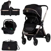 Carucior Chipolino Euphoria 3 in 1 noir HUBKKEU02601NO