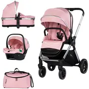 Carucior Chipolino Euphoria 3 in 1 powder pink HUBKKEU02606PP