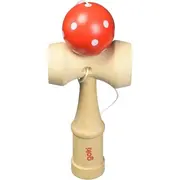Kendama din lemn goki cu bila rosie - okegoki62931