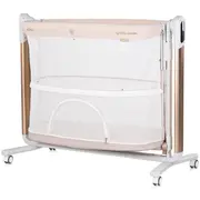 Leagan electric si patut pentru copii Chipolino Ultima cu laterala culisanta beige HUBKOUL02501BEJ