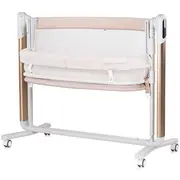 Leagan electric si patut pentru copii Chipolino Ultima cu laterala culisanta beige HUBKOUL02501BEJ