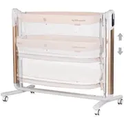 Leagan electric si patut pentru copii Chipolino Ultima cu laterala culisanta beige HUBKOUL02501BEJ