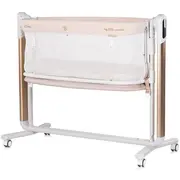 Leagan electric si patut pentru copii Chipolino Ultima cu laterala culisanta beige HUBKOUL02501BEJ