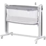 Leagan electric si patut pentru copii Chipolino Ultima cu laterala culisanta grey HUBKOUL02502GRY