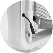 Leagan electric si patut pentru copii Chipolino Ultima cu laterala culisanta grey HUBKOUL02502GRY