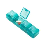 Organizator pentru medicamente Vitammy Pilla 1 x 4, cu 4 compartimente, design compact si portabil BITVitammyPilla4