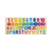 Puzzle alfanumeric educativ goki, pentru copii 3+ - okegoki58357