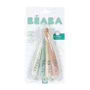 Set 4 lingurite silicon Beaba +4 luni Natural