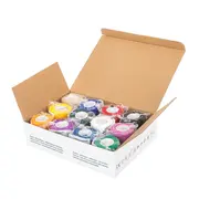 Set bandaje elastice autoadezive Vitammy Autoband, tehnologie cu microfibre, fara lipici, rezistent la apa, 5 x 450 cm, 12 bucati multicolore BITSetVitammyAutoband5