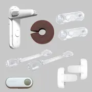 Set blocatoare siguranta copii pentru sertare, dulapuri si usi 9 buc