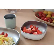 Set de masa din otel inoxidabil Beaba 4 piese Sage Green