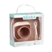 Set de masa silicon Beaba 4 piese Cotton Candy