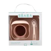 Set de masa silicon Beaba 4 piese Cotton Candy