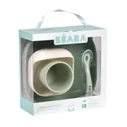 Set de masa silicon Beaba 4 piese Sage Green Misty Green
