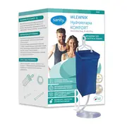 Set enteroclisma Sanity Hydroterapia Comfort pentru irigare vaginala si intestinala, femei si barbati, capacitate 2 l, PCV, Bleumarin BIThydroterapiacmf