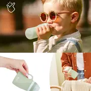 Babymoov - sticla ergonomica din silicon verde bbba005011